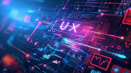 Obraz premium ux design concept