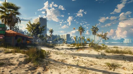  city offers a variety of environments for players to explore, from urban neighborhoods to sprawling suburbs, industrial districts to scenic beaches. Each area has its own unique atmosphere