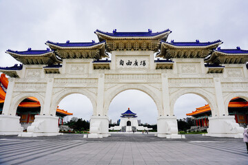 Taipei, Taiwan, Republic of China, 01 24 2024: National Chiang Kai-shek Memorial Hall in Taipei
