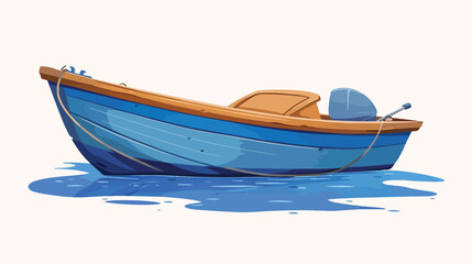 Boat icon 2d flat cartoon vactor illustration isola