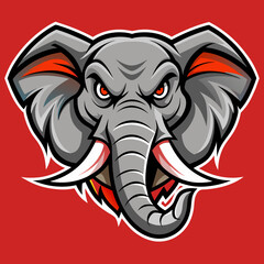 elephant, animal, cartoon, illustration, vector,