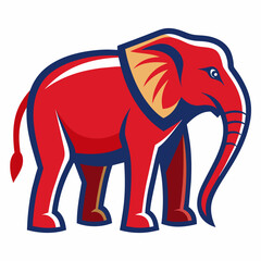 elephant, animal, cartoon, illustration, vector,