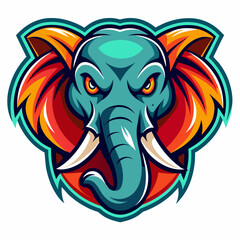 elephant, animal, cartoon, illustration, vector, 