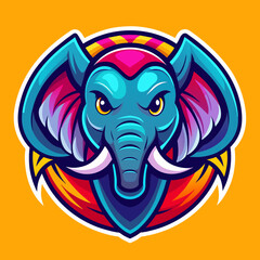 elephant, animal, cartoon, illustration, vector, 