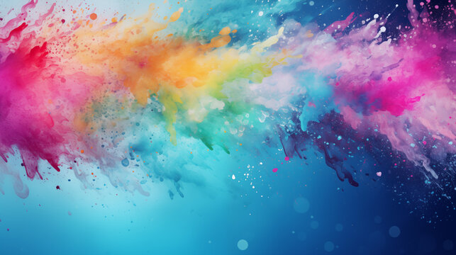Spectrum of Abstract Paint Splashes for Creative Design