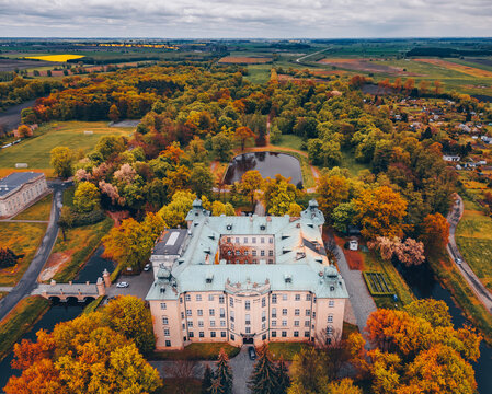 Rydzyna - view from a drone