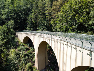 the viaduct of the Haertsfeldbahn at Unterkochen, Baden-Wuerttemberg, Germany