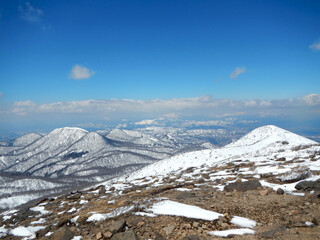 冬の船形山からの景色