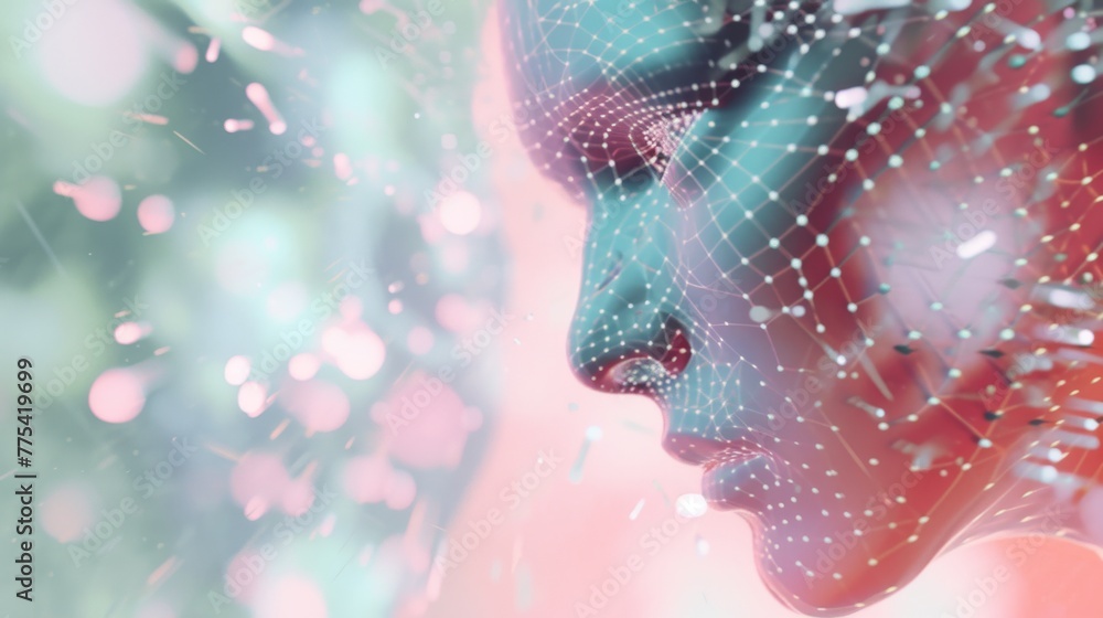 Poster using artificial intelligence to instantly diagnose skin and create a personalized care plan, a virt