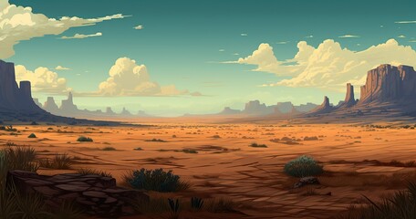 artwork for a table-top fantasy game represents a plains landscape, moody pixel art style