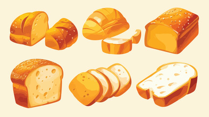 Bread icon. Vector illustration of bread. Hand draw