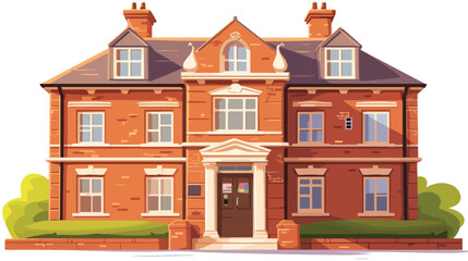 Brick. Red brick. Vector illustration of a red bric