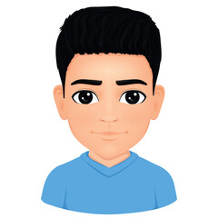 Portrait of cute male student with glasses