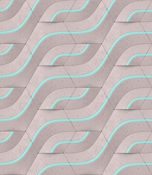 Seamless 3D Geometric Wallpaper Design for Professionals