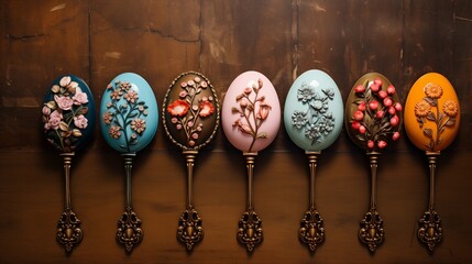 Easter egg-shaped hand mirrors