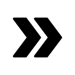 Double arrow vector icon illustration