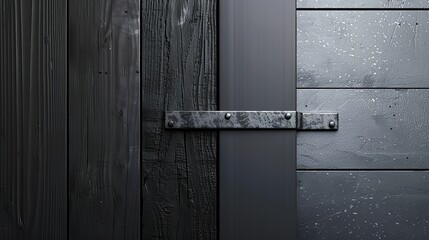 background for presentation of furniture hinges and aluminum profile, strict style, black-gray-white, minimalism