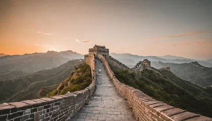 Zelfklevend Fotobehang Peking the great wall of china