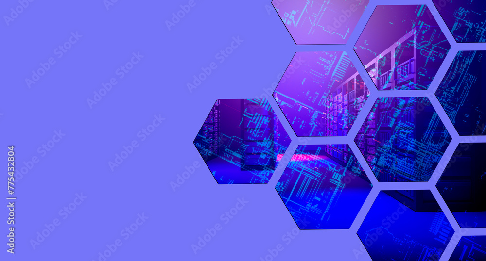 Poster server equipment. cyber background. cells with server equipment. internet backdrop. server cabinets 