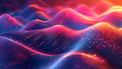 Abstract colorful wavy motion background 
