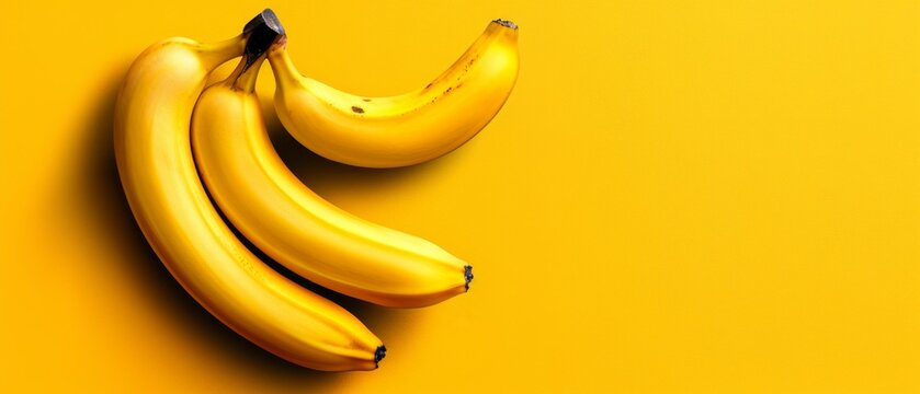   A group of overripe bananas resting atop a sunny background, casting a banana's silhouette in the center of the photo