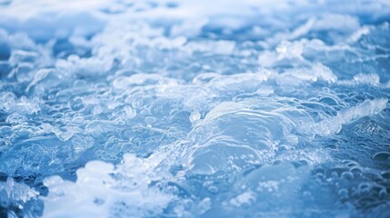 Obraz premium Close Up View of Blue Water Surface