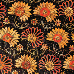 A traditional Javanese batik motif inspired