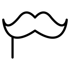 movember, moustache vector icon, moustache for web site, fashion decoration and barbershop symbol