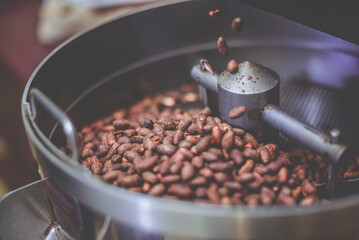 cocoa roasting machine