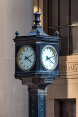 Exterior architecture details of Toronto Union Station, Canada