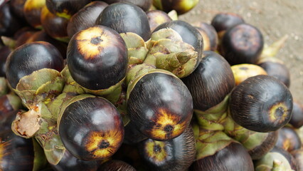 Palmyra palm fruit in a basket