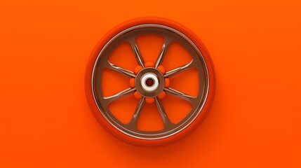 retro wheel on orange background, no text, no labels, no advertising, --ar 16:9 --quality 0.5 --stylize 0 --v 5.2 Job ID: 5b25af52-43bd-4a45-9b70-49bd333faa95