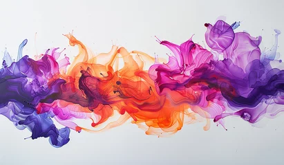 Fotobehang Acrylic colors in water Ink blot  © Muhammad