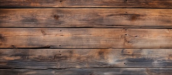 Fototapeta premium Weathered wooden wall with numerous aged planks closely stacked together, creating a rustic and textured surface