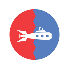 submarine icon vector