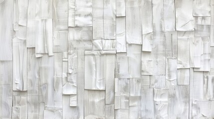 Vintage white washed wood background with abstract wooden texture pieces. Ai Generated