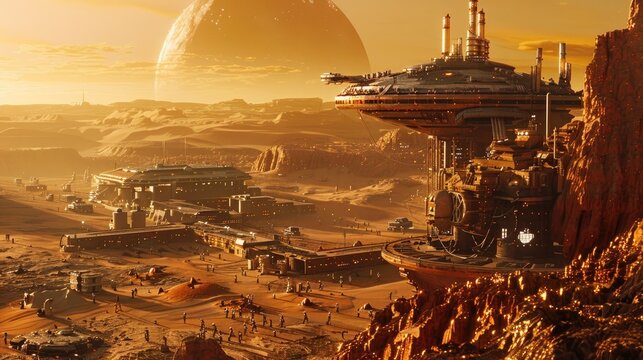 Mars Mining Colony: Pioneering Resource Extraction on the Red Planet