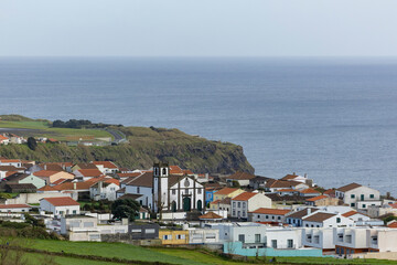 View of the typical azorean village of Relva in Ponta Delgada, island of Sao Miguel, Azores