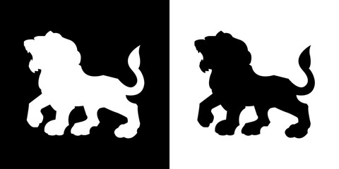Animal icon. Animal silhouette icon. Black line icon. Black icon. Icon set