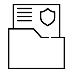 file fodler and shield