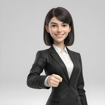 Executive woman wearing suit .Image in AI