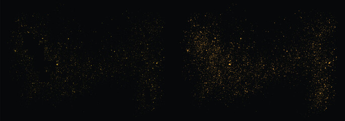 Fototapeta na wymiar Splash vector luxury golden glitter splatter gold glitter on a black background design