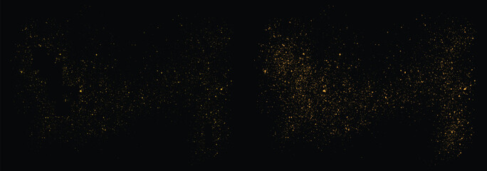 Splash vector luxury golden glitter splatter gold glitter on a black background design