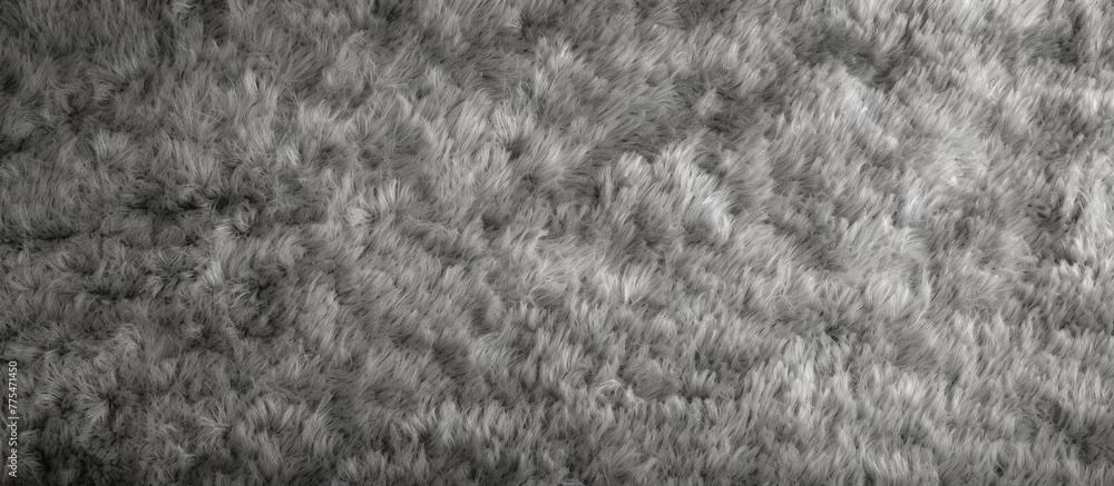 Aufkleber grayscale photograph showing a detailed view of a vast expanse of grass in a field