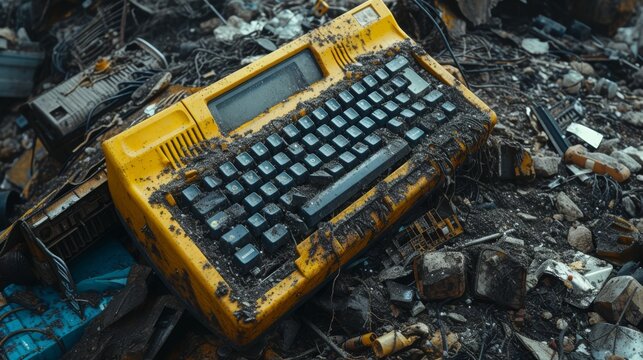 E-Waste and Pollution --ar 16:9 --quality 0.5 --stylize 500 Job ID: 0c81146d-ad96-41b2-aee5-fc61db234da2