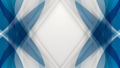 Modern blue white abstract presentation background with empty space for text in the middle - obrazy, fototapety, plakaty