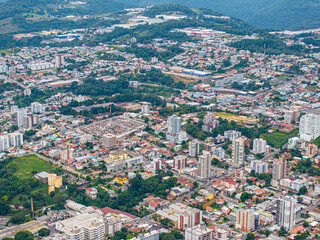 Prédios da área central de Bento Gonçalves, Rio Grande do Sul. Brasil.