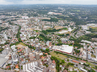 Prédios da área central de Bento Gonçalves, Rio Grande do Sul. Brasil.