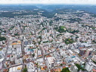 Prédios da área central de Bento Gonçalves, Rio Grande do Sul. Brasil.