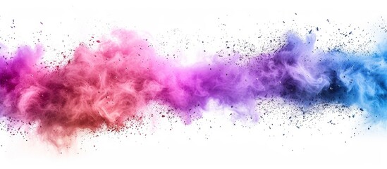 Colorful powder cloud thrown in the air - obrazy, fototapety, plakaty